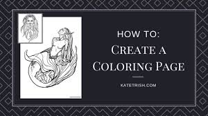 Building your pen tool superpowers. How To Create A Coloring Page Kate Trish