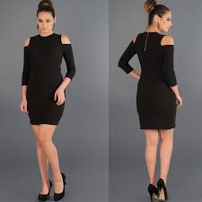 Kisa Siyah Kapri Kol Dekoltesiz Elbise A60556 Elbise Siyah Koltuklar