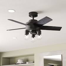 The features vary from one fan to another. Hunter Fan 44 Hardwick 5 Blade Standard Ceiling Fan With Remote Control And Light Kit Included Reviews Wayfair