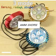 Cocok digunakan untuk pergudangan, event, pameran di mall, garasi, dll. Lampu Sorot Tembak Led Luxeon 4 Mata Model Sirip Tipis Slim 3 Mode Universal Motor Mobil Shopee Indonesia