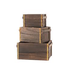 We did not find results for: Slpr Decorative Vintage Wooden Storage Crates With Metal Strips Dark Brown Set Of 3 Farmhouse Wood Crate Basket Box Buy Online In India At Desertcart In Productid 151470707