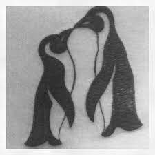 Black And White Kiss Tattoo Pin By Tree Duane On Art Penguin Tattoo Tattoos Small Tattoos