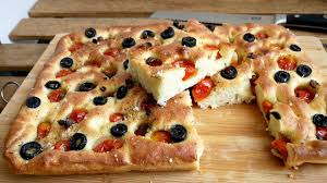 How To Make Focaccia Bread With Olives Cherry Tomatos And Capers Youtube