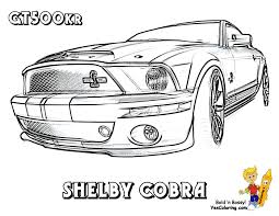 You can print or color them online at getdrawings.com for absolutely free. Fierce Car Coloring Ford Muscle Cars Free Mustangs T Bird