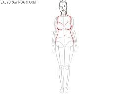 Instead of freehand drawing the body, create a simple grid of lines and make. How To Draw A Female Body Easy Drawing Art