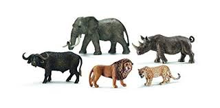 Schleich North America Big Five Set Schleich Animal Figurines Schleich Plastic Animals