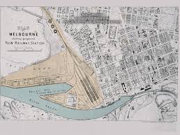 Melbourne Australia Circa Late 1800s Melbourne Map Australian Vintage Melbourne