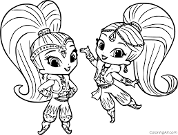 I am a firm believer in providing a smaller quantity of nicer things. Shimmer And Shine Coloring Pages Coloringall