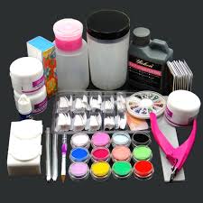 Acrylic Liquid Powder Half French Nail Art Tips Pump File Clipper Tools Kit Unbranded Nail Art Kit Acrylic Nail Art Nail Art Hacks