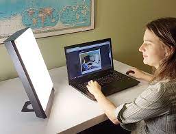 Amazon Com Northern Light Technology Boxelite 10 000 Lux Bright Light Therapy Light Box Black Health Person Light Therapy Light Therapy Lamps Therapy Lamp