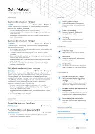 Business Development Resume Samples 4 Templates Tips