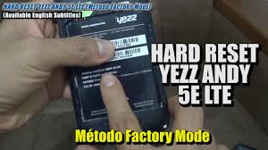 Hard Reset YEZZ Andy 5E3, how to ...