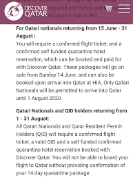 New In Doha Who Is Eligible To Return To Enter Qatar On Facebook