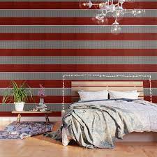 Looking for the best wallpapers? Red And Grey And White Stripe Graphic Offset Pattern Wallpaper By Corbin Henry Society6