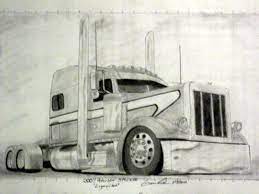 Coloured pencils draw a picture from your photo using coloured pencils sketch practicing transform your photo into a quick sketch made by an artist scroll create a classic scroll from your image drawn with pencil. Pencil Drawings Of Peterbilts Custom Peterbilt Truck Tattoo Peterbilt Trucks