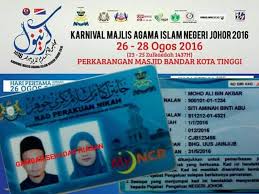 Untuk permohonan bagi negeri johor, anda boleh klik disini. Kad Perakuan Nikah Negeri Johor Viral Muafakat Johor Facebook