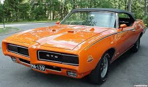Muscle Car Ford Gto Chevy Ss Classic Sports Car Racer Orange 1960 1970 Creative Expressions