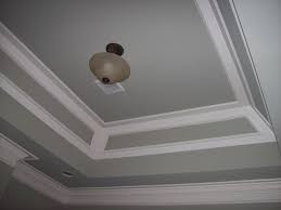 Layered Tray Ceiling In 2 Paint Colors To Match Wall And Trim Work Done By Woodmaster Woodworks Ceiling Trim Home Ceiling Best Ceiling Paint