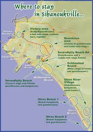 Sihanoukville Hotels Map Cambodia Cambodia Travel Cambodia Beaches Thailand Travel