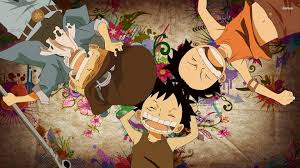 Monkey d luffy wears a red unbuttoned shirt, a beige fedora with a burgundy ribbon and dark wash. Anime Wallpapers One Piece Wallpaper Cave