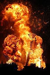 We can't fix this, can we? x said looking out across the burning city. Burning Man Wikipedia