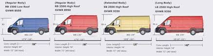 Dodge Promaster Measurements Custom Camper Vans Custom Campers Van