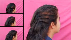 Well, here it is again. One Side Hairstyles For Girls 1 Min Open Hair Hairstyles Everyday Easy Hairstyles Youtube
