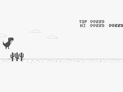 Once you crash into something, the game is over and you have to restart (your score resets, too). Chrome Dino Run Spiel Online Spielen Auf Y8 Com
