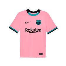 Ihr könnt die wunschbedruckung mit spielername und nummer aber gerne gleich. Nike Fc Barcelona Kinder 3rd Trikot 2020 21 Pink Schwarz Fussball Shop