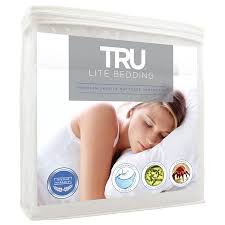 Tru Lite Smooth Mattress Protector 100 Waterproof Hypoallergenic Cal King Walmart Com Waterproof Mattress Cover Waterproof Mattress Mattress Protector