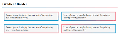 Css gradients let you display smooth transitions between two or more specified colors. How To Style Gradient Border Color Ruhul S Blog