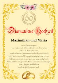 Die namen des jubelpaares einfügen? Einladungskarten Diamantene Hochzeit Kostenlos Ausdrucken