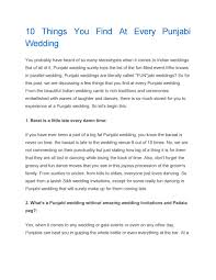 10 Things You Find At Every Punjabi Wedding By Theweddingcardsonline Issuu issuu