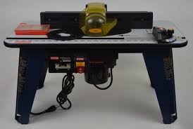 Ryobi Router Table Model A25rt01 And Craftsman Router Bit Set Ex Used Condition