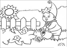 Preschool vegetable garden coloring pages. Flower Garden Coloring Pages For Kids Drawing With Crayons