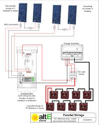 The best solar power systems wiring diagrams. Schematic Wiring Solar Panels In Series And Parallel Alte