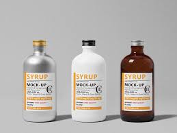 Syrup Bottle Mock Up Syrup Bottle Bottle Bottle Mockup