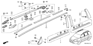 Diagram For Honda Polit 2003 Honda Online Store 2003 Pilot Molding Parts Parts Catalog Honda Parts