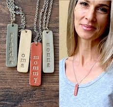 Silver Mama Bar, Simple Jewelry, Casual Jewelry, for Mom, Match With Jeans,  Everyday Jewelry, Everyday Necklace, Mother's Day