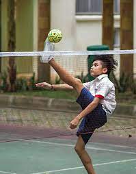 Unlike volleyball, they use their feet to throw the ball on the other side of the net. Sepak Takraw Former Philippine National Sport Steemit