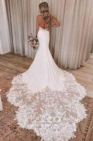 Extra Long Train Low Back Romantic Wedding Dress Wedding Dresses Romantic Mermaid Wedding Dress Wedding Dresses