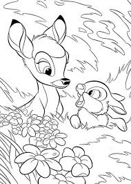 Free printable dot marker coloring pages help children learn more about letters.this set includes cute images of food & drink, one for each. Bambi And Thumper Hide Behind Grass Coloring Pages Bulk Color