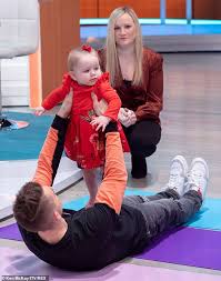 She was seen hugging her father's large poster and was very excited. Gymnast Max Whitlock Shows Off Adorable Workout Using His Daughter Willow 11 Months As Weight Daily Mail Online