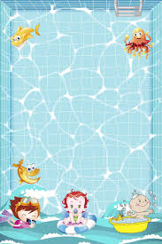 Schwimmbad Werbemassnahmen Kinder Schwimmen Mustertapete Kinder Bilder