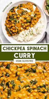 Chickpea Spinach Curry Recipe In 2021 Chickpea And Spinach Curry Spinach Curry Vegan Dinner Recipes