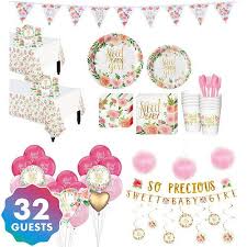 Ultimate Boho Girl Baby Shower Kit For 32 Guests Baby Shower Kit Baby Shower Theme Decorations Baby Shower Party Supplies