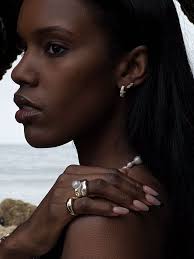 Edith Pearl Ring Stack Silver