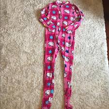 Footie pajamas are one of the best modern fashion trends and one of the must have pajamas for a comfortable sleep. Hello Kitty Intimates Sleepwear Hello Kitty Adult Footed Pajamas Poshmark
