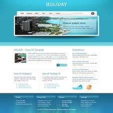 Html & bootstrap website templates. Free Template 270 Holiday