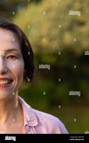 Middle aged woman short hair wearing hi-res stock photography and images